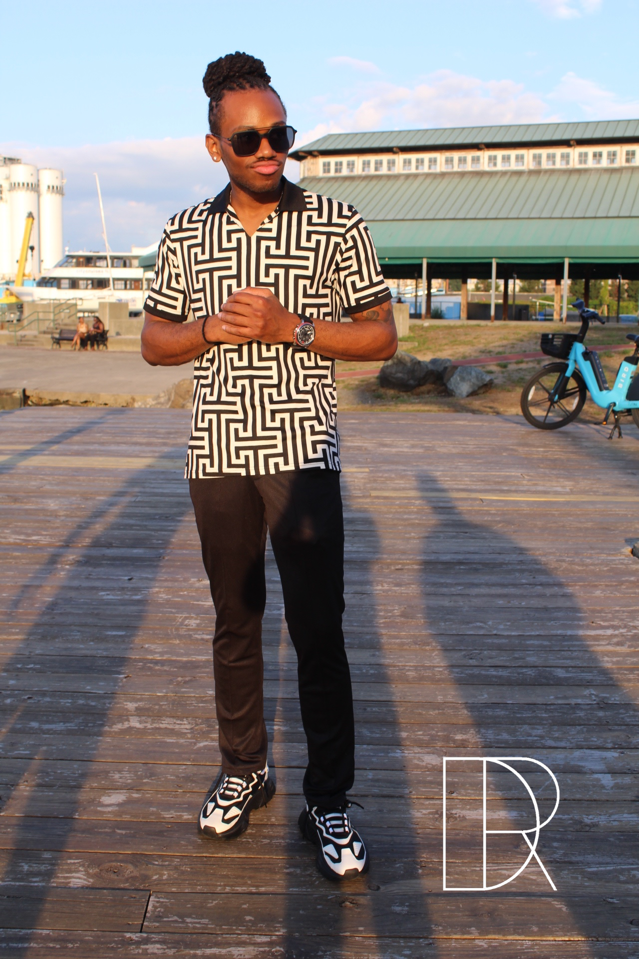 The Geometric Print Polo