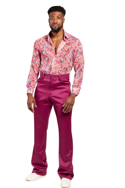 Coral Paisley Shirt