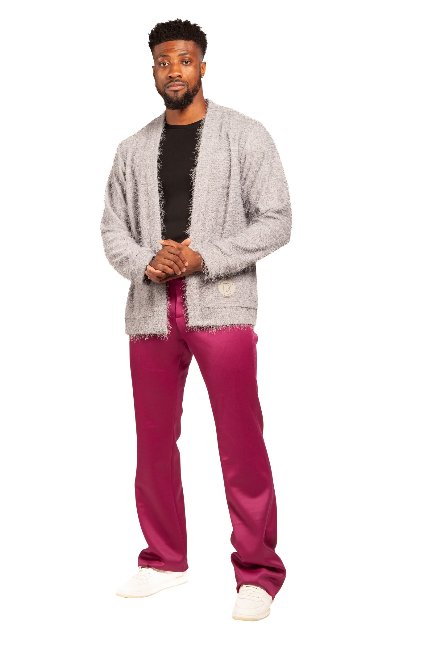 Magenta Wool Pants