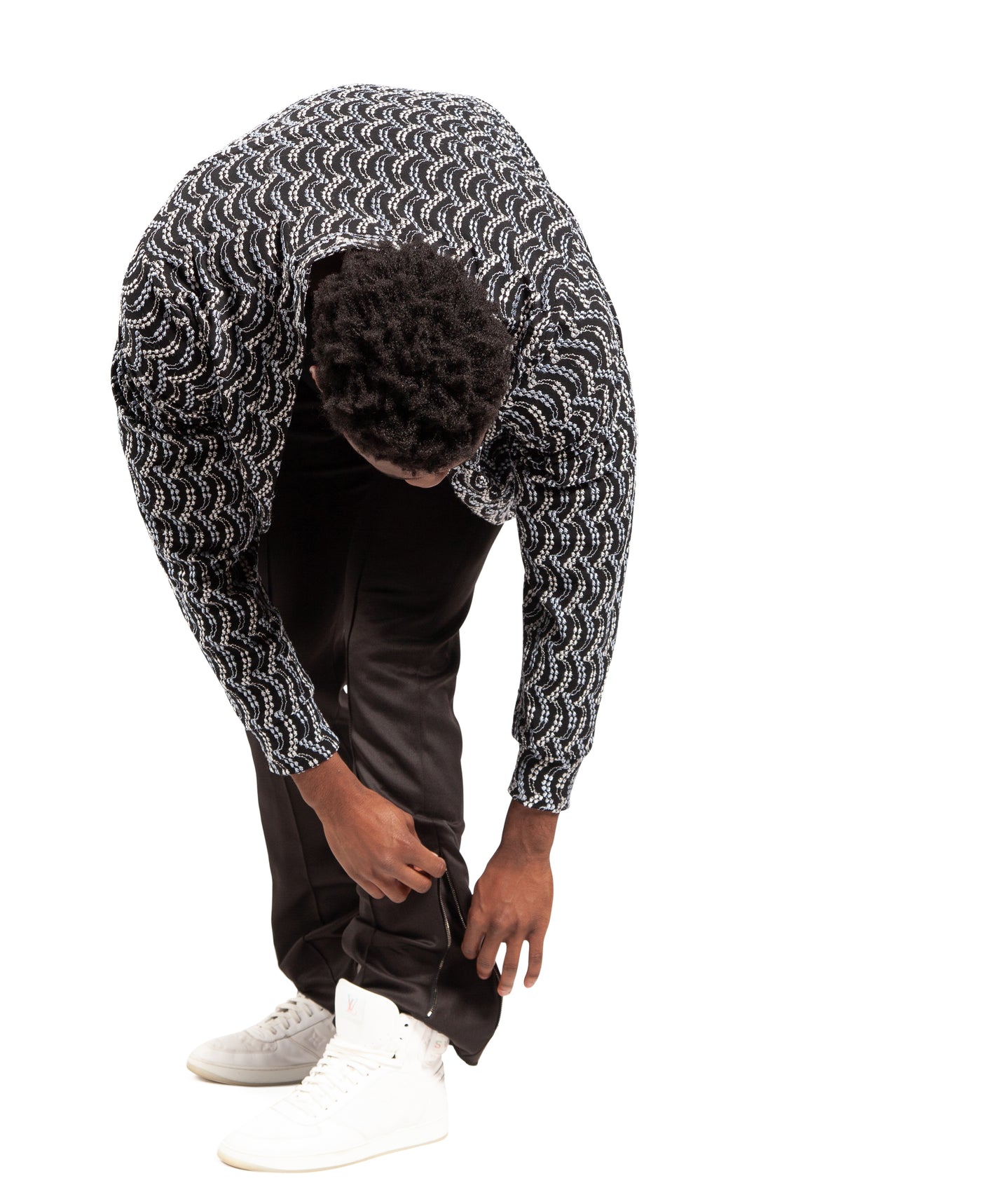 Black and Multi Colored Cardigan